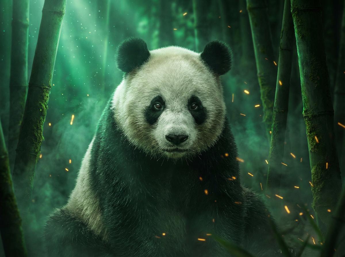 午夜大片-熊猫幼崽竹林嬉戏视频